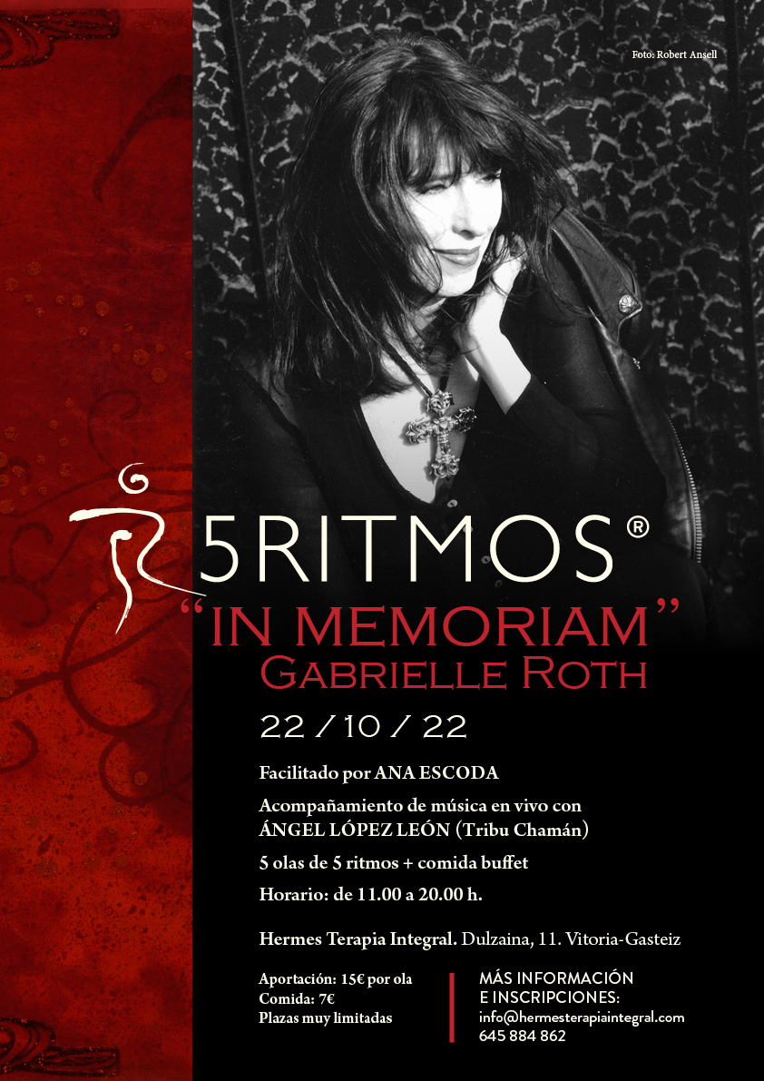 Celebración "In Memorian" Gabrielle Roth. 5 Ritmos. Vitoria-Gasteiz